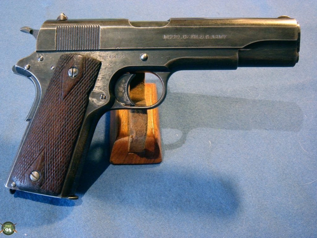 SOLD COLT 1911 BLACK ARMY 1918 PRODUCTION - Pre98 Antiques