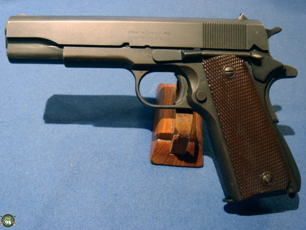 SOLD US WW2 ITHACA 1911A1 OCTOBER 1944 PRODUCTON NICE! - Pre98 Antiques