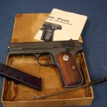 SOLD US WW2 COLT 1903 "US PROPERTY" PISTOL..... MINT NEW UNFIRED IN THE BOX... SHIPPED FEB 1945....COLT LETTER TOO!