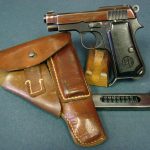 SOLD VERY SCARCE 1937 ITALIAN NAVY MARKED 1935 BERETTA PISTOL.....FULL RIG BEAUTIFULLY TONED SLIDE
