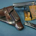 SOLD WALTHER PPK PISTOL....EARLY PRODUCTION FULL RIG WITH MINT AKAH HOLSTER......MINT!