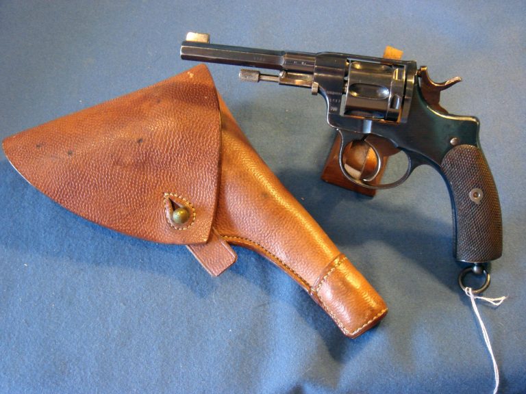 SOLD SWEDISH M1887 REVOLVER WITH HOLSTER SUPER CRISP - Pre98 Antiques