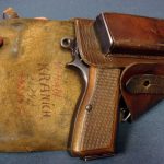 SOLD NAMED SS ISSUE NAZI TANGENT SIGHT HIGH POWER PISTOL.....WaA613 PROOFED....FULL RIG WITH RARE 41 DATED HOLSTER