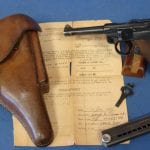 SOLD MAUSER BYF 42 LUGER FULL VET BROUGHT RIG CAP PAPERS