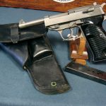 SOLD SCARCE POSTWAR NAZI/FRENCH SVW45 P.38 PISTOL "THE LIGHT GRAY GHOST"....MINT FULL RIG.......NON IMPORT!