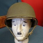 SOLD US WW2 SCARCE VERY EARLY M1 HELMET WITH RARE EARLY HAWLEY LINER ....2nd LT...COMBAT ENGINEER NAMED... SHARP!