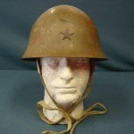 SOLD ORIGINAL VERY SHARP JAPANESE TYPE 90 WW2 HELMET 1943
