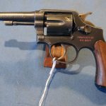 SOLD US NAVY RARE RED LETTER SMITH AND WESSON VICTORY MODEL