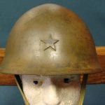 SOLD JAPANESE WW2 16 DATE (1941) TYPE 90 COMBAT HELMET.....VERY SHARP EXAMPLE
