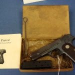 SOLD COLT 1908 US GENERAL OFFICERS PISTOL WITH ORIGINAL BOX ETC