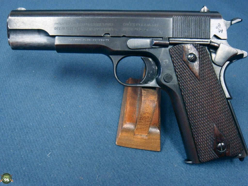 SOLD COLT 1911 BRUSHED BLUE MAY 1917 VERY CRISP EARLY WWI | Pre98