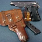 SOLD AWESOME LUFTWAFFE ISSUE WALTHER PP PISTOL WITH MATCHING MAG & ULTRA RARE PP DROPPING HOLSTER