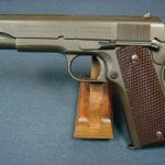 SOLD US WW2 COLT 1911A1 US ARMY PISTOL MAY 1942 PRODUCTION....WB CARTOUCHED... MATCHING SLIDE....MINT CRISP!