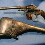 SOLD 1879 REICHS REVOLVER WITH HOLSTER RARE MAUSER MADE ANTIQUE