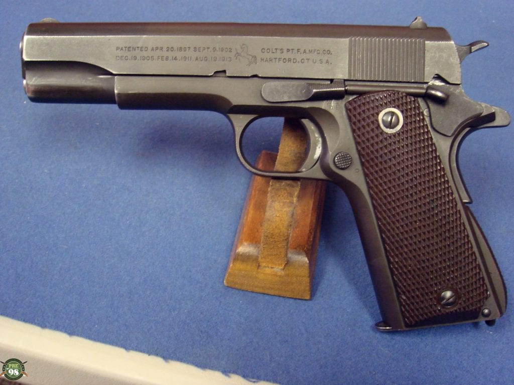 SOLD COLT 1911A1 NOVEMBER 1942 PRODUCTION WB CARTOUCHED NICE - Pre98 ...