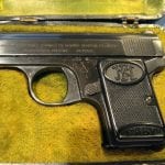 SOLD VERY RARE 1932 FN BABY PISTOL IN FACTORY CASE MINT!