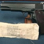 SOLD VERY RARE COLT SERVICE MODEL ACE .22LR PISTOL.......VERY LATE WAR JSB CARTOUCHE.....MINT CRISP