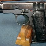 SOLD 1935 BERETTA PISTOL........EARLY HIGH POLISH BLUED 4UT GERMAN....VERY SHARP....RARE FLAT BOTTOM MAG