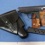 SOLD SS ISSUE WALTHER PPK FULL RIG WITH 2 MATCHING MAGS VERY