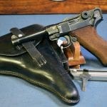 RARE MAUSER BANNER 1940 POLICE EAGLE L LUGER...1 MATCHING MAG...FULL CITY POLICE RIG....MINT!