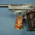 SOLD VERY SCARCE MAUSER MADE P.38 PISTOL WITH FN ac43 SLIDE......DUAL TONE....MINT SHARP!
