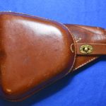 H-193 Mint Japanese Type 14 Nambu Leather Clamshell holster