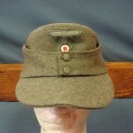Sold ORIGINAL GERMAN ARMY M43 ENLISTED MAN'S CAP VERY LARGE