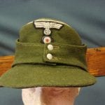 SOLD ORIGINAL GERMAN ARMY M43 OFFICERS CAP VERY LARGE SIZE