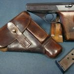 SOLD EXCEPTIONAL MAUSER HSc PISTOL..... RARE TEST EAGLE SMALL 655 WAFFENAMT..... SCARCE 1940 GECO HOLSTER.......FULL RIG!