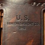 H-243... US WW2 COLT 1911 Holster marked GRATON & KNIGHT CO. 1943...Excellent Condition!