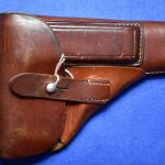 H-860 VERY RARE Brown Leather Akah Marked Holster for the Mauser HSc