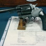 SOLD ULTRA RARE COLT USMC 1909 REVOLVER MATCHING GUN........WITH COLT LETTER