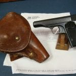 WELL DOCUMENTED JAPANESE WW2 FN MODEL 1910 PISTOL......WITH FANTASTIC JAPANESE HOLSTER..... VERY SHARP!