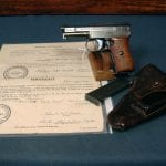 SOLD MAUSER MODEL 1910 PISTOL............FULL RIG WITH COMPLETE SET OF CAPTURE PAPERS AND VET LETTER!!!