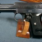 SOLD SCARCE GERMAN ARMY PROOFED MODEL 1934 MAUSER PISTOL......WITH VERY RARE BLACK PLASTIC GRIPS.....MINT CRISP!