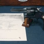 SOLD 1942 US WW2 ISSUE COLT OFFICIAL POLICE REVOLVER.....US CUSTOMS SAN FRANCISCO.......MINT WITH COLT LETTER