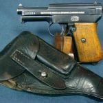 sold GERMAN WW1 IMPERIAL ARMY ISSUED 1914 MAUSER PISTOL....1918 DATED HOLSTER....SHARP!