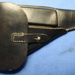 H-308.. P38 Black Leather Softshell Holster