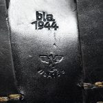 H-309.. bla-E.G. Leuner GmbH, Bautzen 1944 P38 Black Leather Softshell Holster