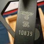 SOLD RARE GERMAN KRIEGSMARINE "EAGLE/M" NAZI NAVY SEXTANT IN TRANSIT CHEST, FULLY FUNCTIONAL, MATCHING SET