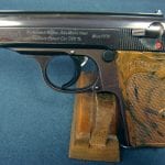 SOLD SCARCE VERY EARLY 1932 2ND YEAR PRODUCTION WALTHER PPK PISTOL......CROWN N COMMERCIAL WITH 90 DEGREE SAFETY VERY SHARP!
