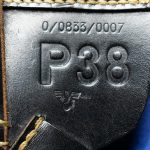 H-329 Police P.38 Soft Shell Black Leather Holster.