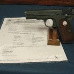 SOLD VERY SCARCE US WW2  COLT 1903 "US PROPERTY"......shipped 1-31-1945.......MINT CRISP WITH COLT LETTER