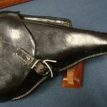 H-408 German WW2 jme 1942 Black Hardshell P.08 Luger Holster