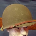 SOLD - MINT NEW UNISSUED EARLY 1940-41 M1 FIXED BAIL HELMET WITH VERY RARE HOOD RUBBER LINER.....WOW!