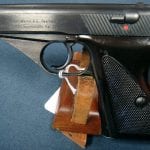 SOLD MAUSER HSc PISTOL....... 1944 PRODUCTION WAFFENAMTED..... RARE PLASTIC GRIPS.....MINT CRISP!