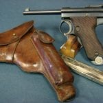 SOLD - very scarce JAPANESE TOKYO ARSENAL "PAPA" NAMBU PISTOL......FULL RIG......VERY SHARP!!!