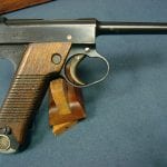 SOLD JAPANESE TYPE 14 NAMBU PISTOL.......CHUO KOGYO FACTORY JULY, 1943....... MATCHING MAG......MINT!
