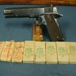 SOLD SCARCE BRITISH WW1 COLT 1911 GOVERMENT MODEL PISTOL .455 WEBLEY.....EARLY 1916 SHIPMENT....WITH 9 PACKETS OF ORIGINAL AMMO!