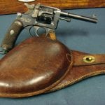 SOLD VERY SCARCE FRENCH WW1 ACIER FORGE St. ETIENNE OFFICERS MODEL 1892 "LEBEL" REVOLVER 1915 DATED MINT!......WITH MINT HOLSTER!